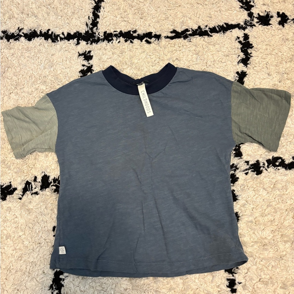 Childhoods Clothing Kids Two-Tone T-Shirt - Blue and Green